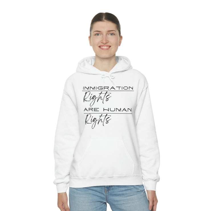 Immigration rights are human rights unisex Heavy Blend™ Hooded Sweatshirt