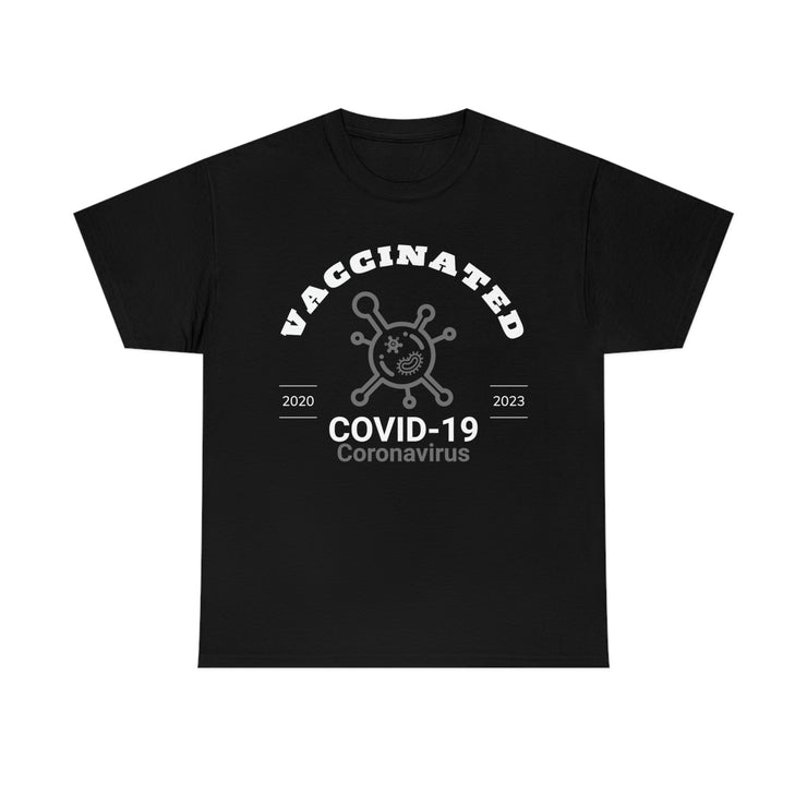 Vaccinated Covid-19 2020-2023 unisex Heavy Cotton Tee