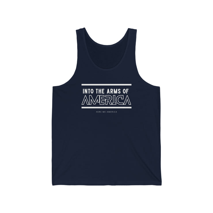 Into the arms of America unisex Jersey Tank