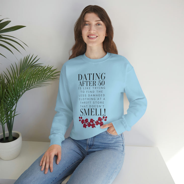 Dating after 50 Unisex Heavy Blend™ Crewneck Sweatshirt