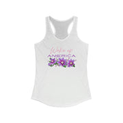 Wake up America women's Ideal Racerback Tank